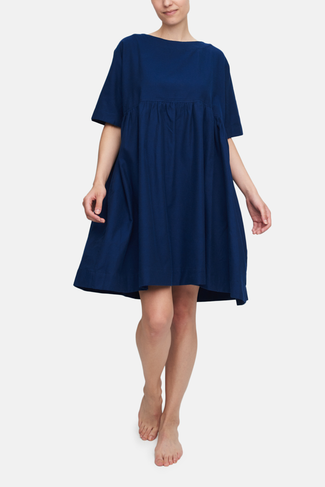 Navy blue 2025 smock dress