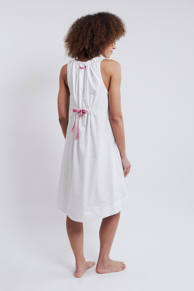 Sleeveless Nightie White Royal Oxford