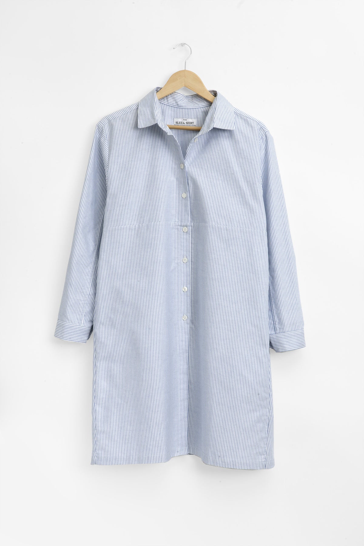 Button Down Sleep Shirt Blue Oxford Stripe | The Sleep Shirt